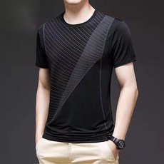 Minsung Company 男士斜紋涼感短袖T恤