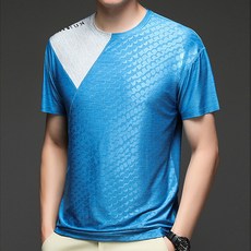 Minsung Company 男性水波紋圖案短袖T恤