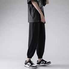 Owls 男士戶外簡約寬版束口褲 #KN178