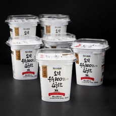 파스퇴르 오직 우유 100%로 만든 요구르트, 400g, 1개입, 6개