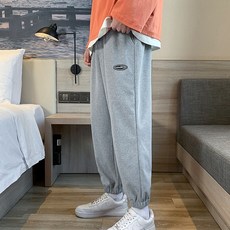 Owls 男款戶外寬鬆拼布束口褲 #KFC010