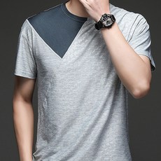 民成公司 男款水波紋圖案戶外短袖T恤