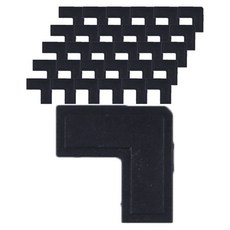 感謝魚 魚缸邊角保護墊 40入, 黑色