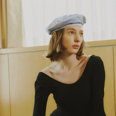 포에지담 The shelter Marble satin beret