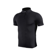 Minseong Company 男款日常領口拉鍊短袖T恤