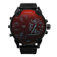 디젤 남성용 미스터 대디2 크로노그래프 쿼츠 메탈시계 55 x 57 mm DZ7395