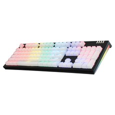 ABKO Ice Cube Kailh 流光LED電競有線標準型鍵盤, AN10, 標準型, 黑色