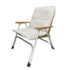 LIBERO 스너그 폴딩 쿠션 캠핑 체어, 라이트베이지, 1개