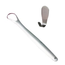 Living Home Detail Breath Remover 舌頭清潔器銀色+支架套組, 1組