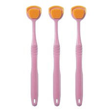 Living Home Detail Breath Remover Scraper舌頭清潔劑粉紅色, 25克, 3個