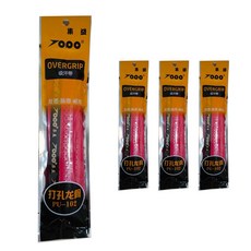 網球拍握把布 4入, 紅色