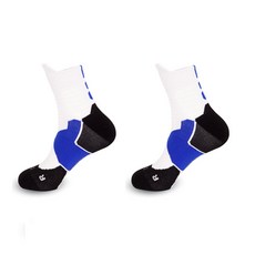 원모아 스포츠 두꺼운 양말 2족, 블루화이트