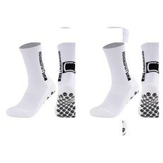 Wonmoa 加厚運動防滑襪 2雙, 白色