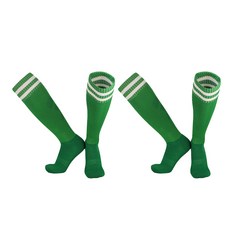 SNF 컬러플 스포츠 축구양말 2족, 03 초록색