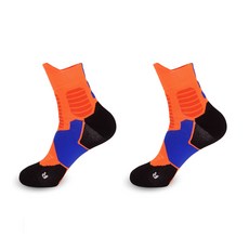 원모아 스포츠 두꺼운 양말 2족, 오렌지