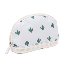 Htable 2層刷具收納便攜袋, 1個, 仙人掌