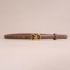 Pang Pang Cart 緞麵皮革皮帶