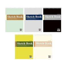 Heemangnote 高級米白色專家用素描本 200g x 5款套組 隨機出貨, 5開, 1套