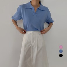 Babbling Brook 女款開領針織長袖上衣