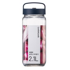 LocknLock 樂扣樂扣 單向排氣閥手提玻璃密封罐, 1個, 2.1L