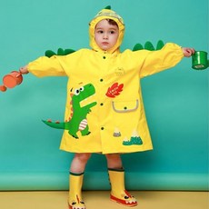 THEAHrin 兒童立體恐龍人物雨衣