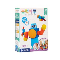 Block Haru 軟磁鐵塊機器人沐浴玩具 10p, 混合顏色