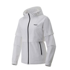 Cleveland GOLF 女士 2 合 1 防水袖連帽可拆卸高爾夫雨衣 CGWRS211000, 白色的