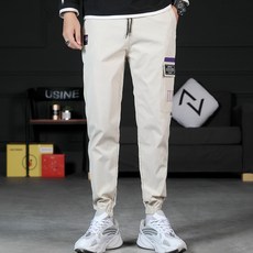 Owls 男款戶外休閒單口袋工裝束口褲 #K993