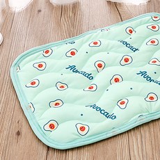 프랑온드 강아지 여름 쿨 낮잠 매트, 그린 아보카도, 1개