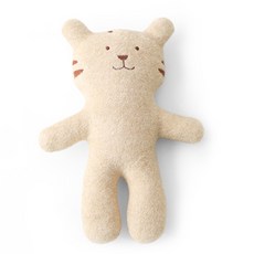 媽媽自然新生嬰兒附件娃娃老虎, 米色