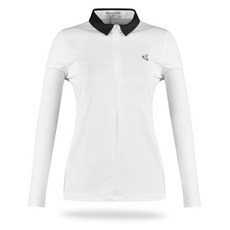 KIM YOUNG JOO SPORTS 女式 Lux Golf 半拉鍊搖擺長袖 T恤 LB2M605W