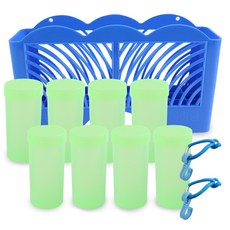 冰風製造機專用容器 8入 + 專用收納盒 + 掛環 2入 + 橡膠圈 2入 套組, 1套, 單一商品