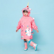 兒童立體人物雨衣+荷包型包