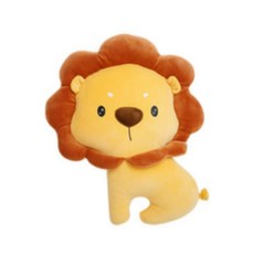 獅子造型抱枕玩偶, 黃色