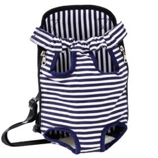 寵物瓢蟲背包, 7 藍白色帆布