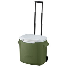 Coleman 伸縮桿滾輪行動冰箱 28QT 2000034684, 26L, 橄欖