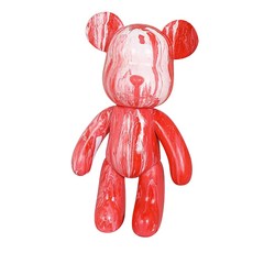 Tani 流化泰迪熊裝飾 DIY 套組 白色 白色 紅色, 1套