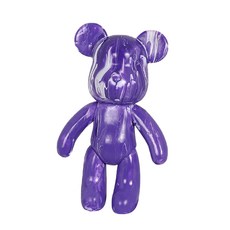 Tani Fluid 泰迪熊裝飾 DIY 套組 白色 紫色 紫色, 1套