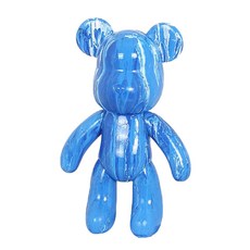 Tani 流化泰迪熊裝飾 DIY 套裝 藍色 深藍色 白色, 1套