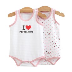 STARDOOR 印花無袖包屁衣 2款