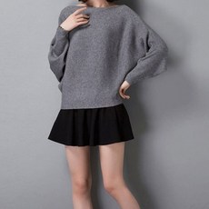 ATTERLIC 女款露肩蝙蝠袖橫羅紋T恤 00559