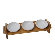 Redpuppy Pet Wood Pong Pla 3 級可調餐具 3 件, 木料, 1個
