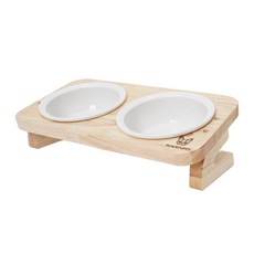 Redpuppy Pet Wood Pong Pla 設計餐具 2 件, 木料, 1個