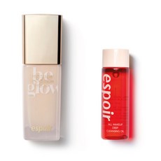 espoir 艾絲珀 亮澤粉底液 30ml+深層清潔卸妝油 25ml, 1號(粉底), 1組