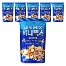 SAMJIN Mini Mix花生醬風味綜合脆餅, 6包, 800g
