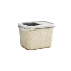 반려동물 심플한 밀폐 사료통 중형, 화이트, 15L, 1개