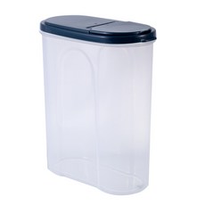 寵物防潮食品收納盒, 2L, 藍色