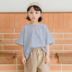 BAOBAB NAMU 童款日常亮彩條紋短袖T恤