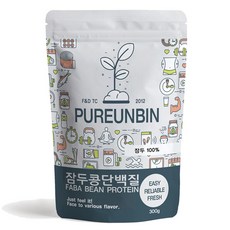 Pureunbin 蠶豆蛋白粉, 300g, 1包