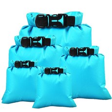 輕量運動防水袋 5件組, 02 天空藍, 1個